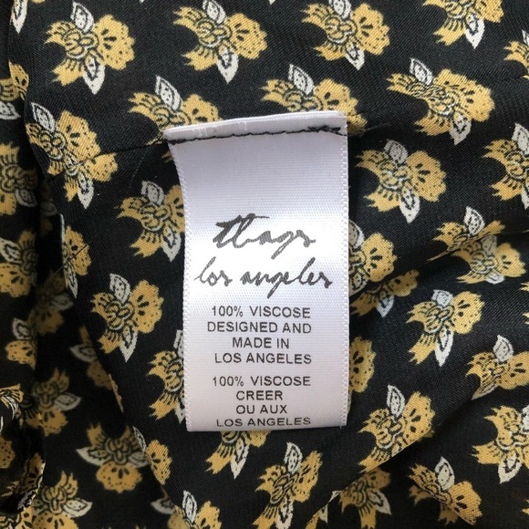 MISA Tbags Los Angeles Patterned Ruffle Blouse EUC - Picture 7 of 9